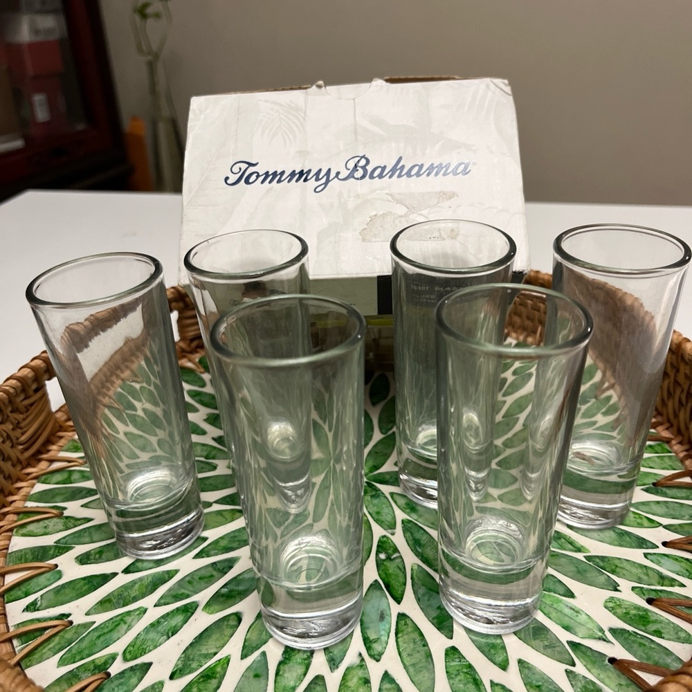 Tommy Bahama Transparent Shot Glass Collection - Picture 2 of 8